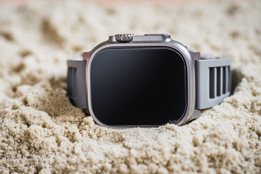 Shark Gill Rubber Band - For Apple Watch ULTRA - Gray - BluShark Straps