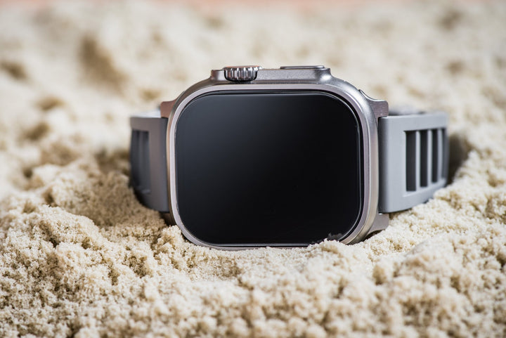 Shark Gill Rubber Band - For Apple Watch ULTRA - Gray - BluShark Straps