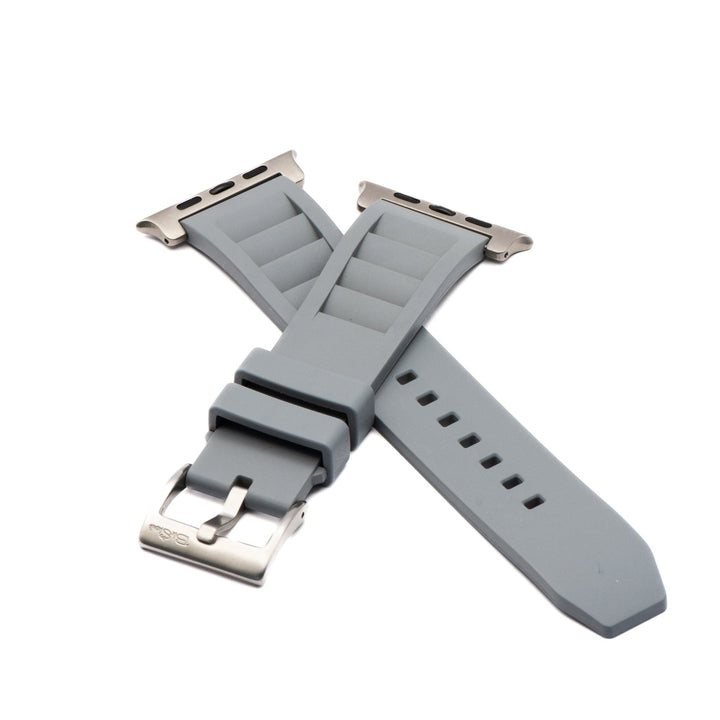 Shark Gill Rubber Band - For Apple Watch ULTRA - Gray - BluShark Straps