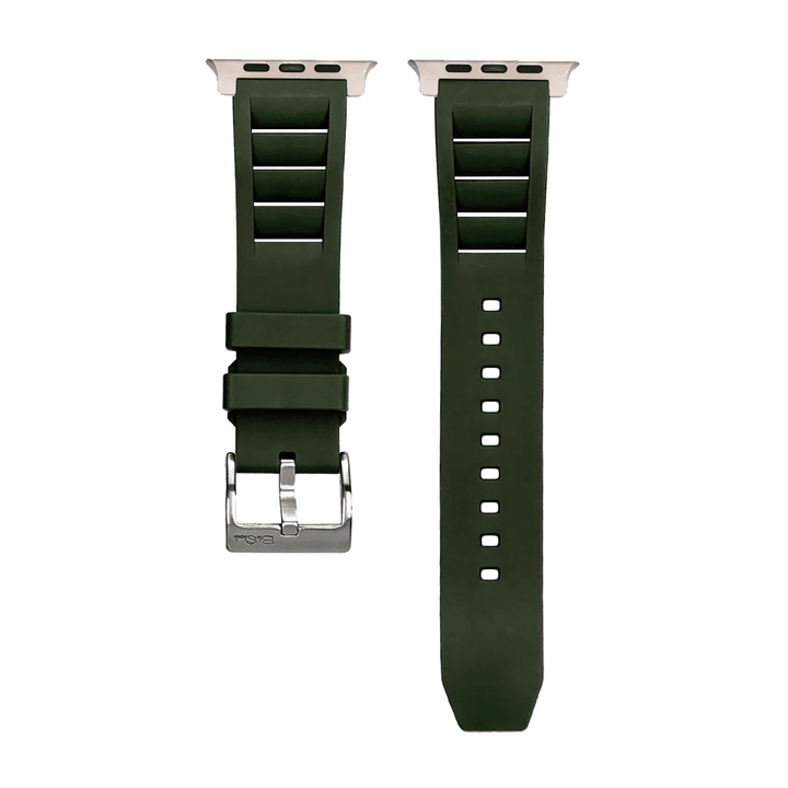 Shark Gill Rubber Band - For Apple Watch ULTRA - Green - BluShark Straps