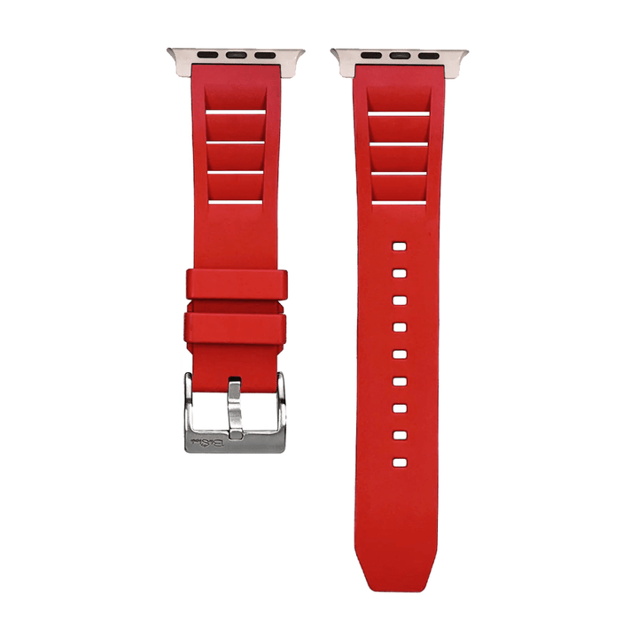 Shark Gill Rubber Band - For Apple Watch ULTRA - Red - BluShark Straps