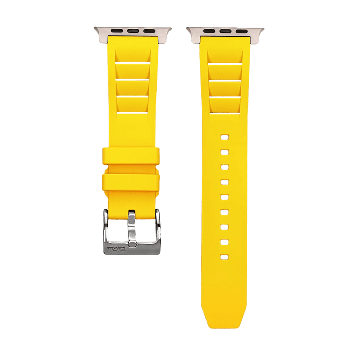 Shark Gill Rubber Band - For Apple Watch ULTRA - Yellow - BluShark Straps