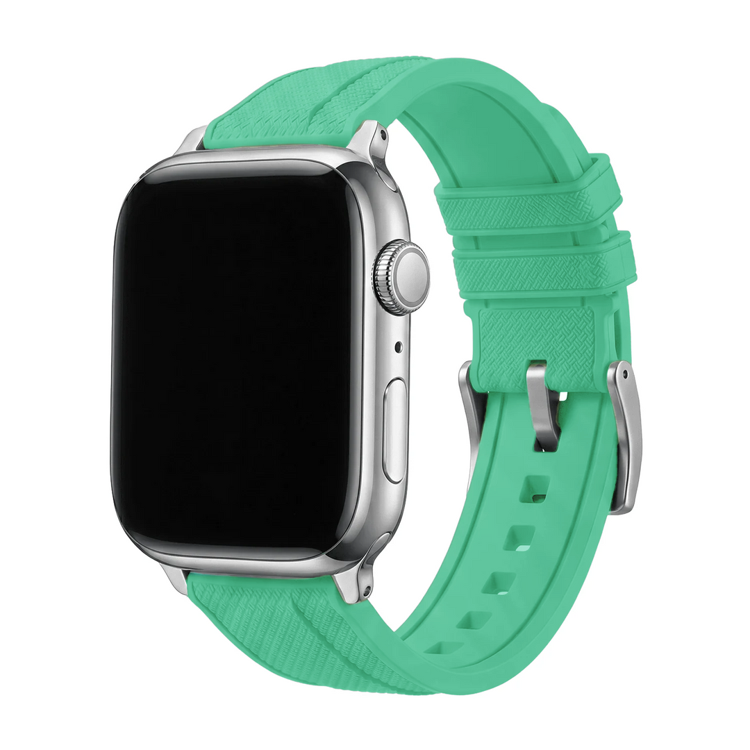 Shark Skin Rubber Band – For Apple Watch - Seafoam