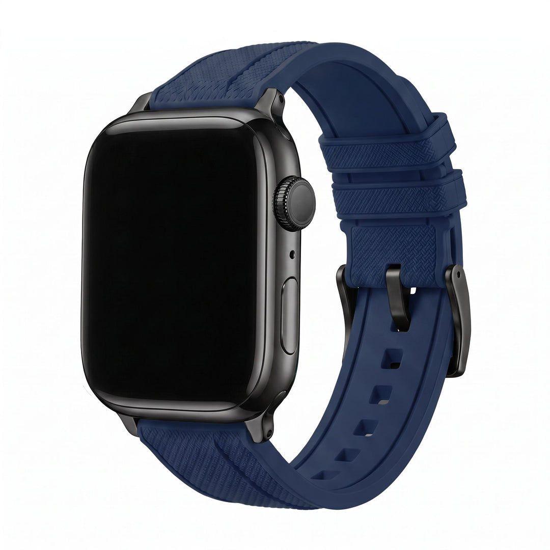 Shark Skin Rubber Band – For Apple Watch - Blue - BluShark Straps