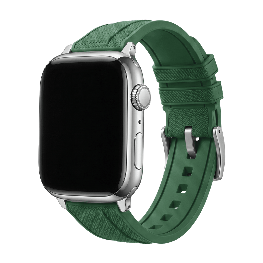 Shark Skin Rubber Band – For Apple Watch - Green - BluShark Straps