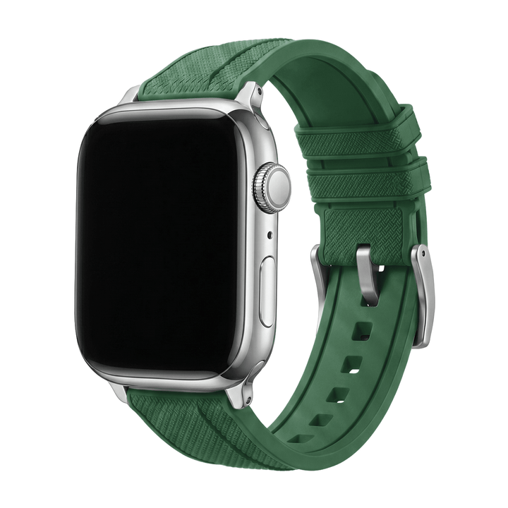 Shark Skin Rubber Band – For Apple Watch - Green - BluShark Straps