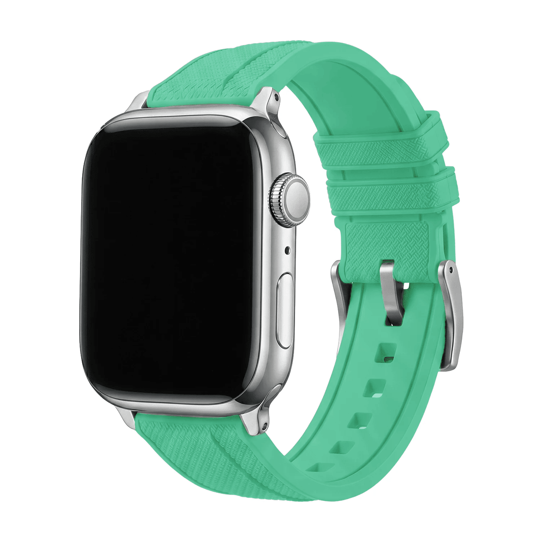 Shark Skin Rubber Band – For Apple Watch - Seafoam - BluShark Straps
