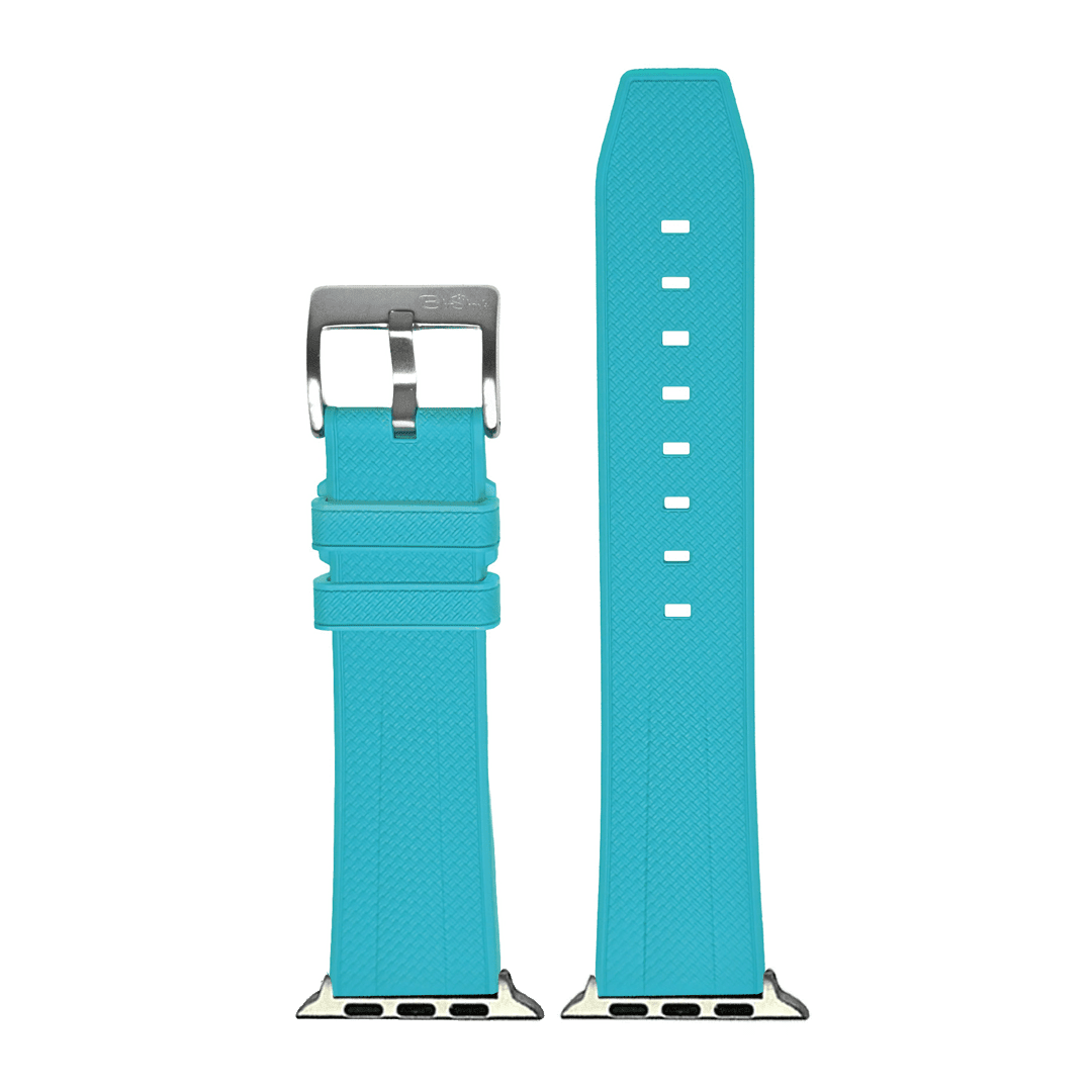 Shark Skin Rubber Band – For Apple Watch - Sky Blue - BluShark Straps