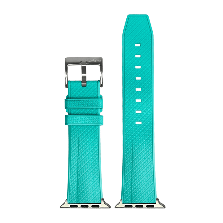 Shark Skin Rubber Band – For Apple Watch - Turquoise - BluShark Straps
