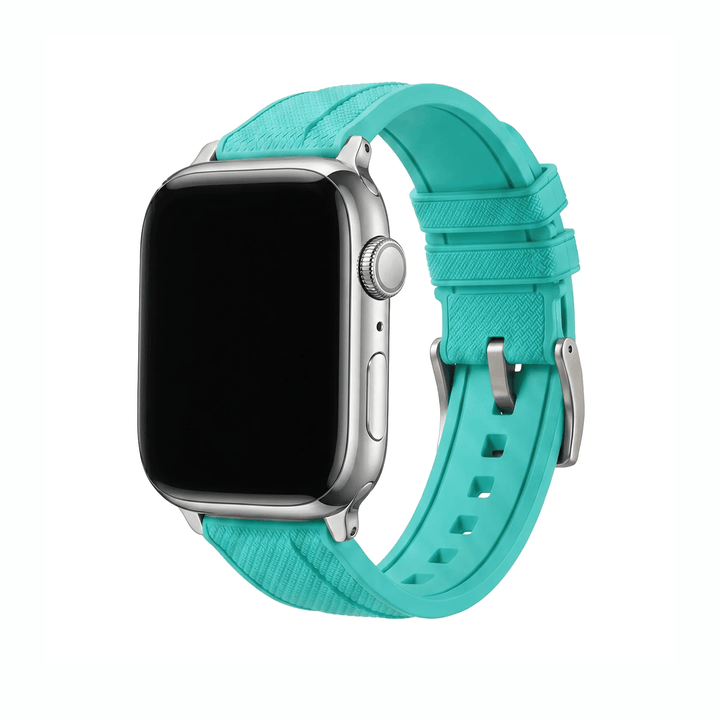 Shark Skin Rubber Band – For Apple Watch - Turquoise - BluShark Straps