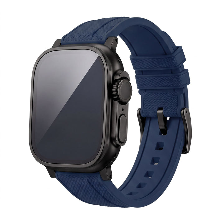 Shark Skin Rubber Band - For Apple Watch ULTRA - Blue - BluShark Straps