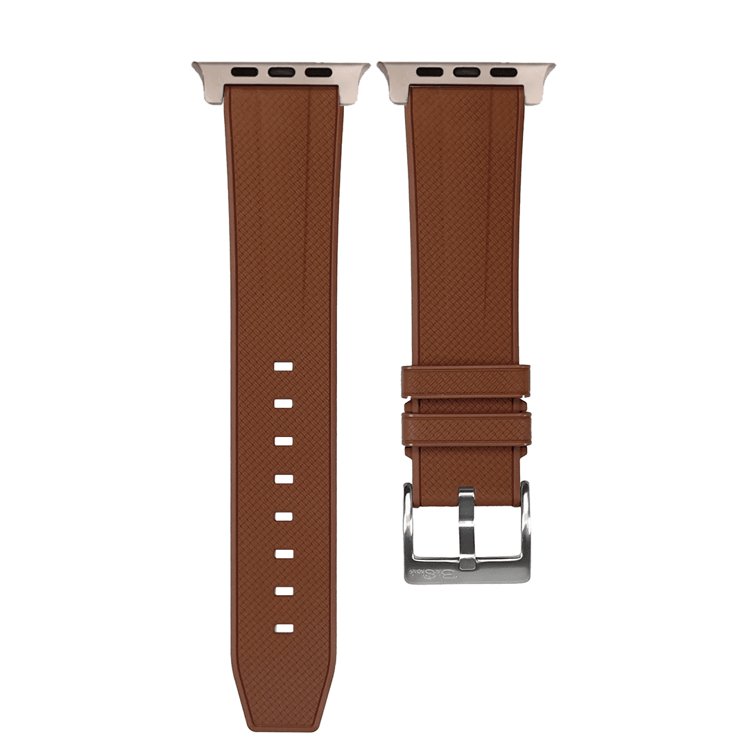 Shark Skin Rubber Band - For Apple Watch ULTRA - Brown - BluShark Straps