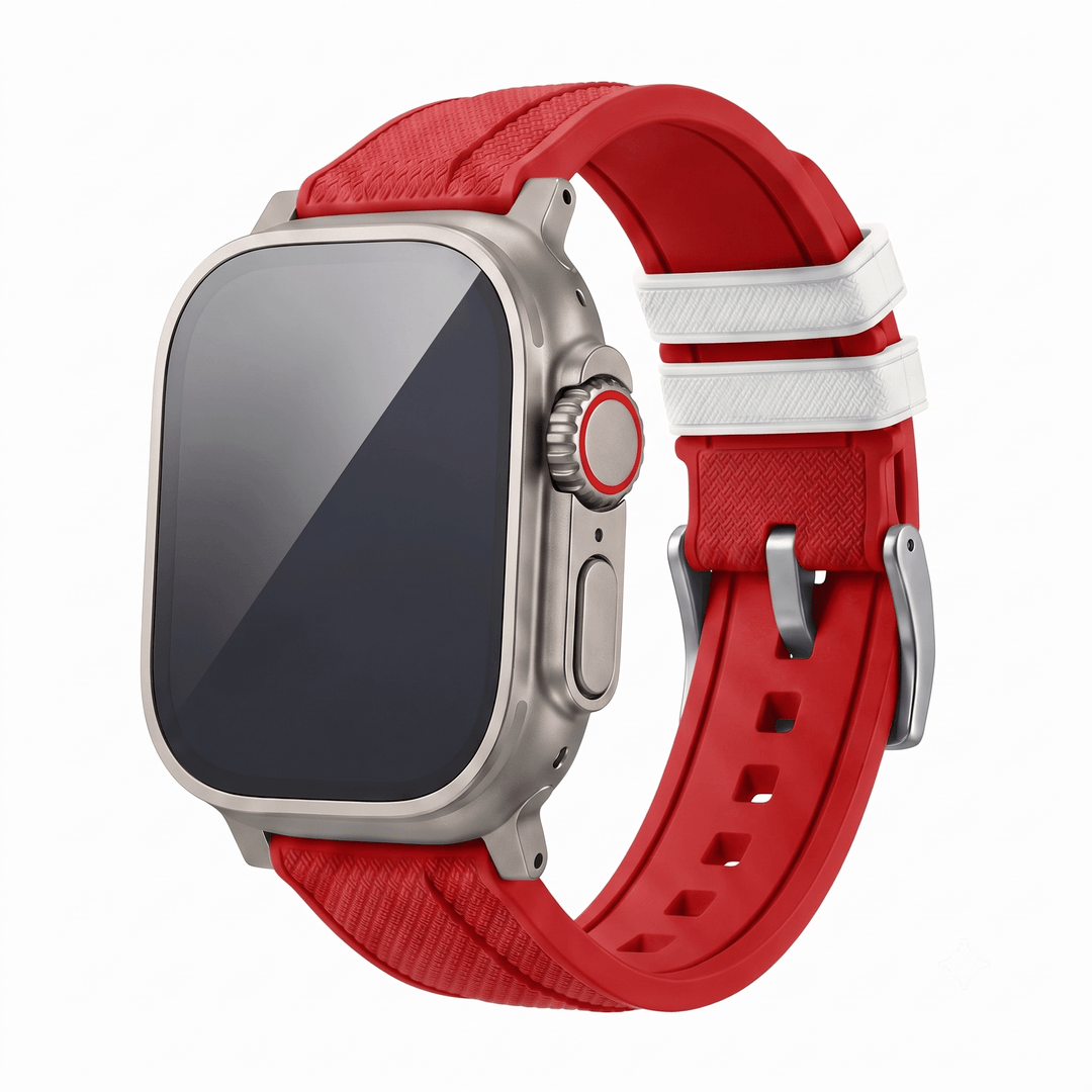 Shark Skin Rubber Band - For Apple Watch ULTRA - Diver Down - BluShark Straps