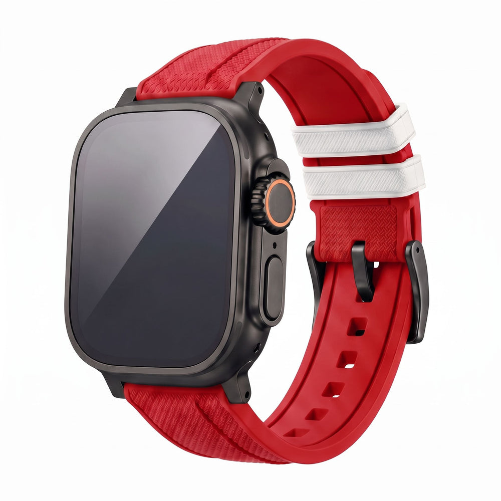 Shark Skin Rubber Band - For Apple Watch ULTRA - Diver Down - BluShark Straps