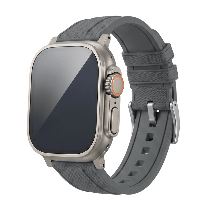 Shark Skin Rubber Band - For Apple Watch ULTRA - Gray - BluShark Straps