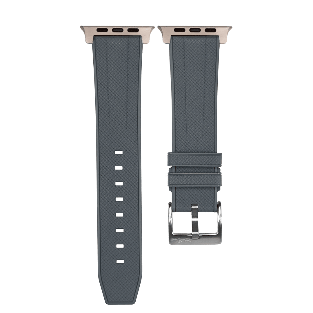 Shark Skin Rubber Band - For Apple Watch ULTRA - Gray - BluShark Straps