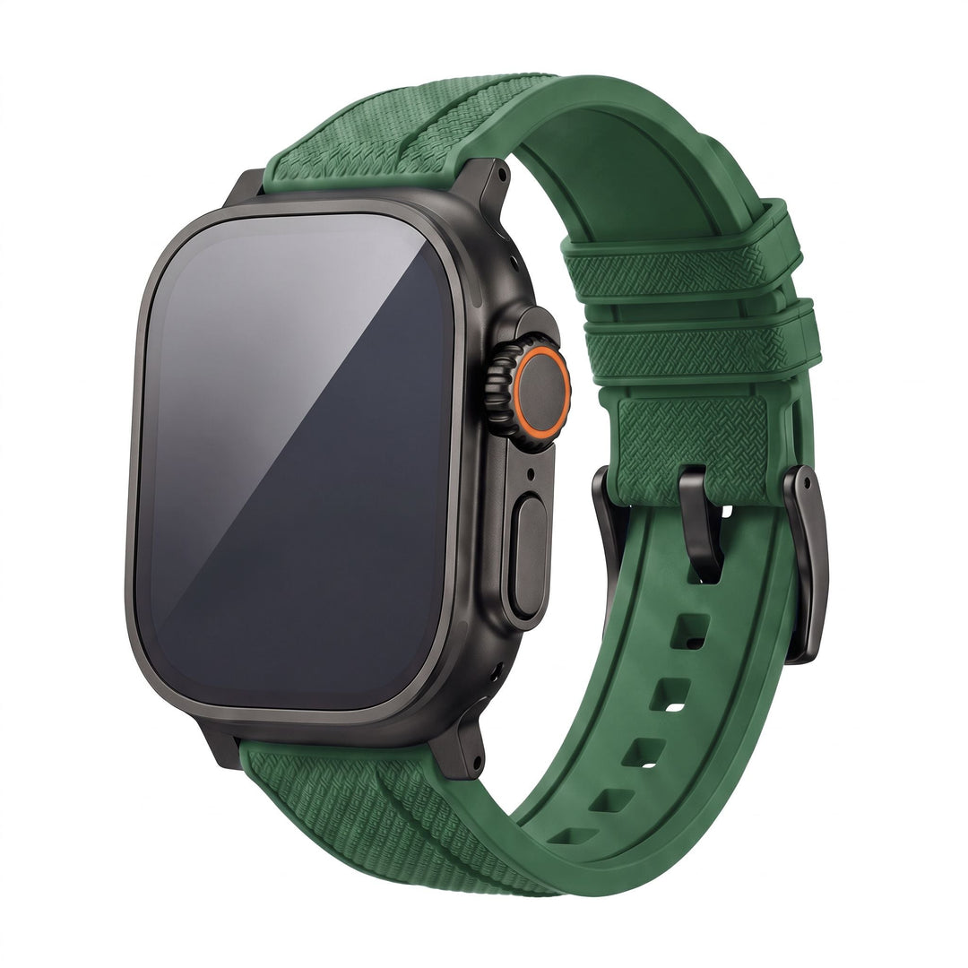 Shark Skin Rubber Band - For Apple Watch ULTRA - Green - BluShark Straps