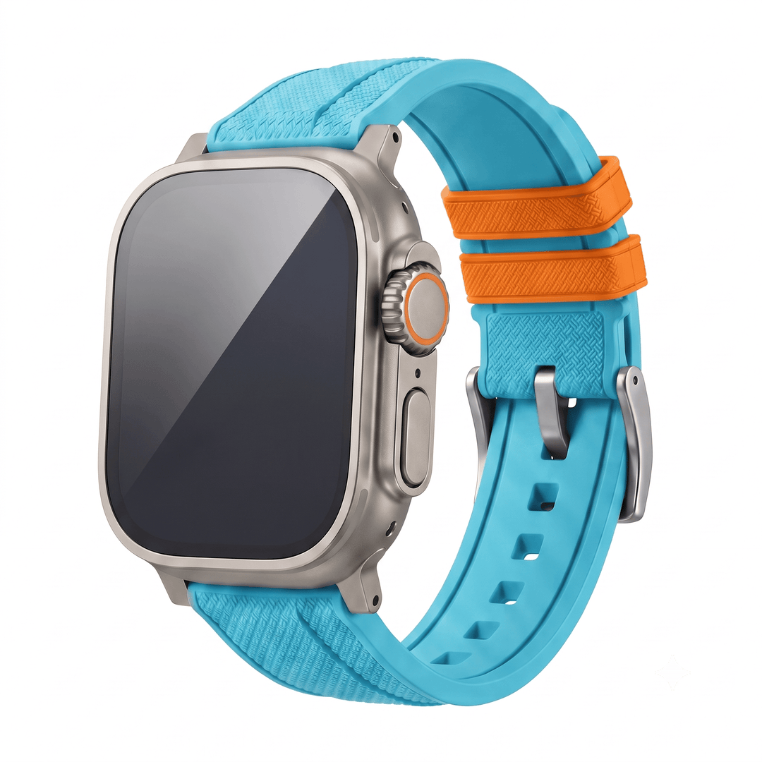 Shark Skin Rubber Band - For Apple Watch ULTRA - Racer - BluShark Straps