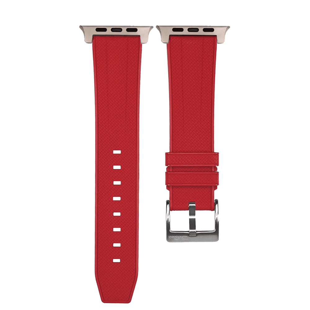 Shark Skin Rubber Band - For Apple Watch ULTRA - Red - BluShark Straps