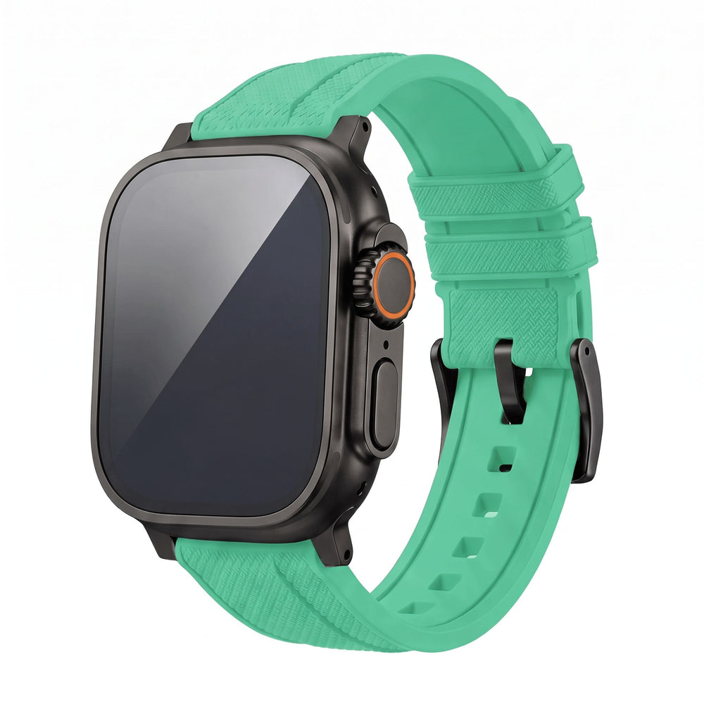Shark Skin Rubber Band - For Apple Watch ULTRA - Seafoam - BluShark Straps