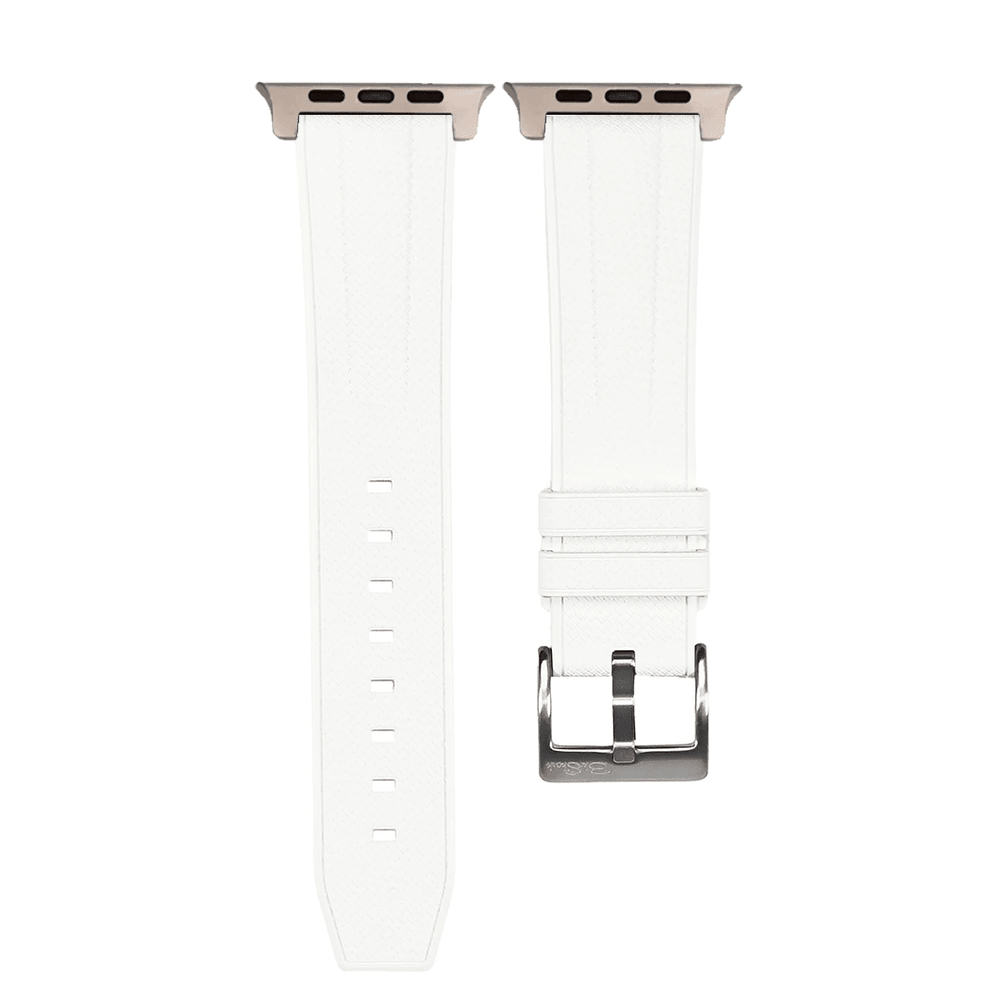 Shark Skin Rubber Band - For Apple Watch ULTRA - White - BluShark Straps
