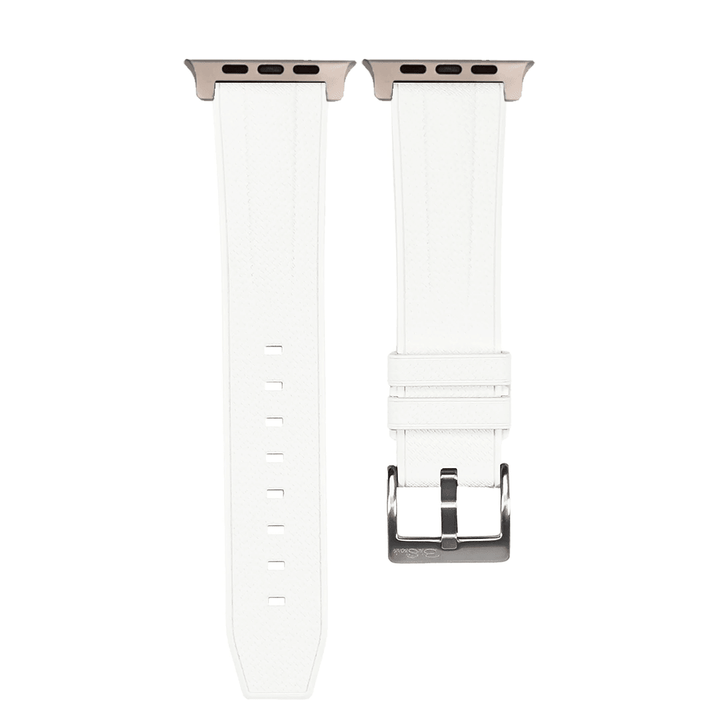 Shark Skin Rubber Band - For Apple Watch ULTRA - White - BluShark Straps