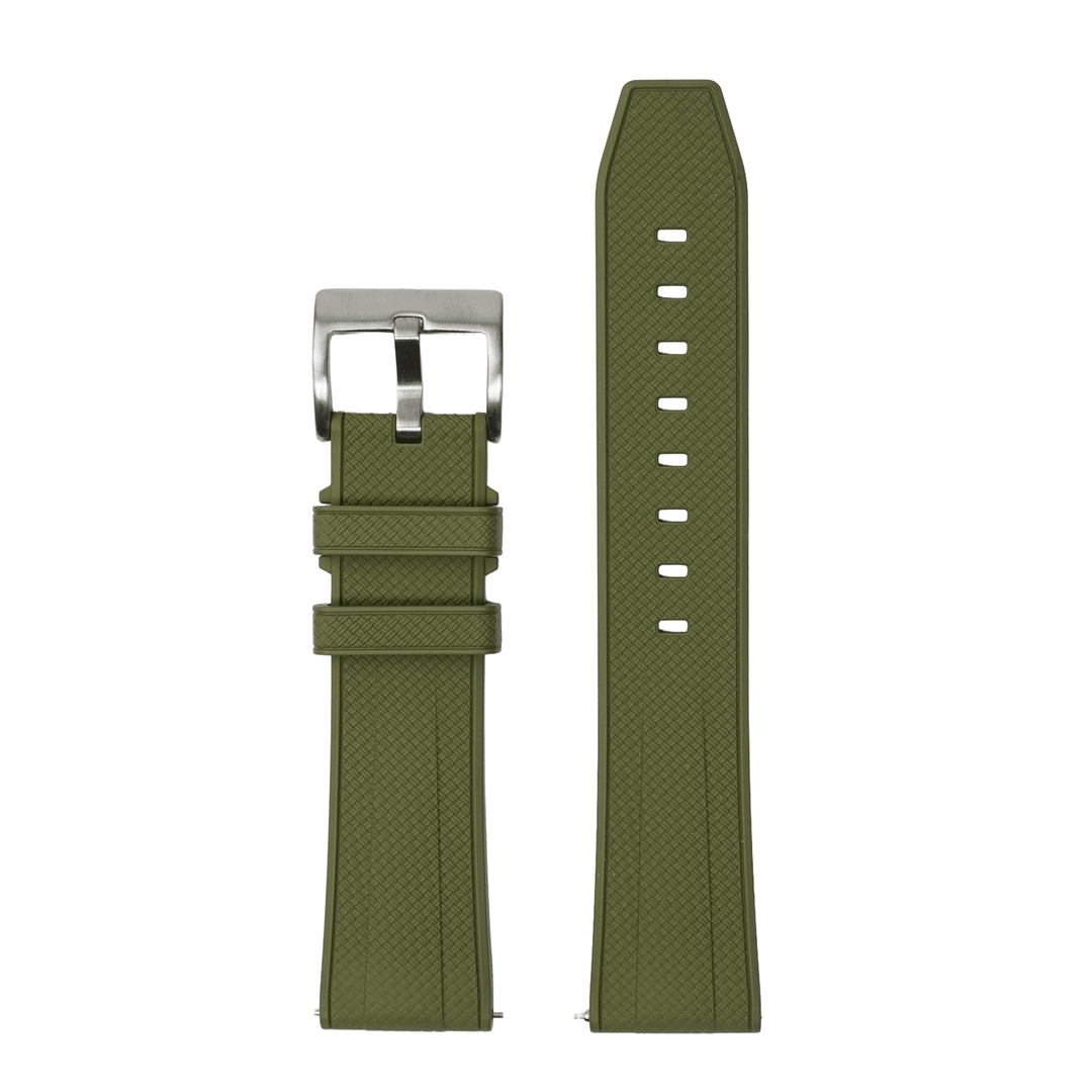 Shark Skin Rubber - Olive - BluShark Straps