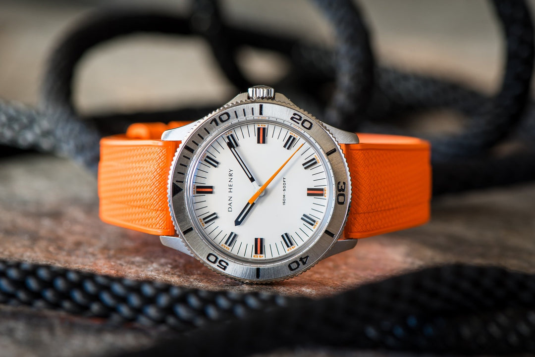 Shark Skin Rubber - Orange - BluShark Straps