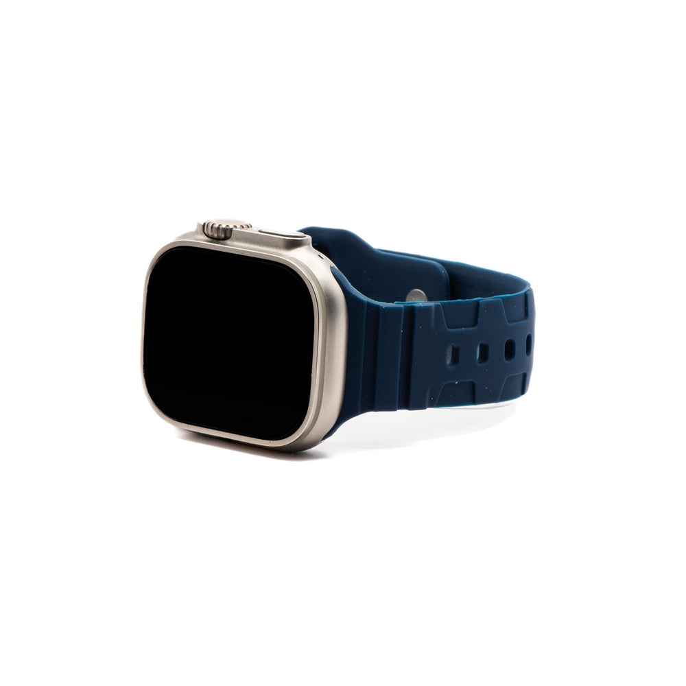 Silicone All - Terrain Band - For Apple Watch - Blue - BluShark Straps