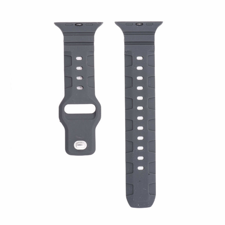 Silicone All - Terrain Band - For Apple Watch - Gray - BluShark Straps