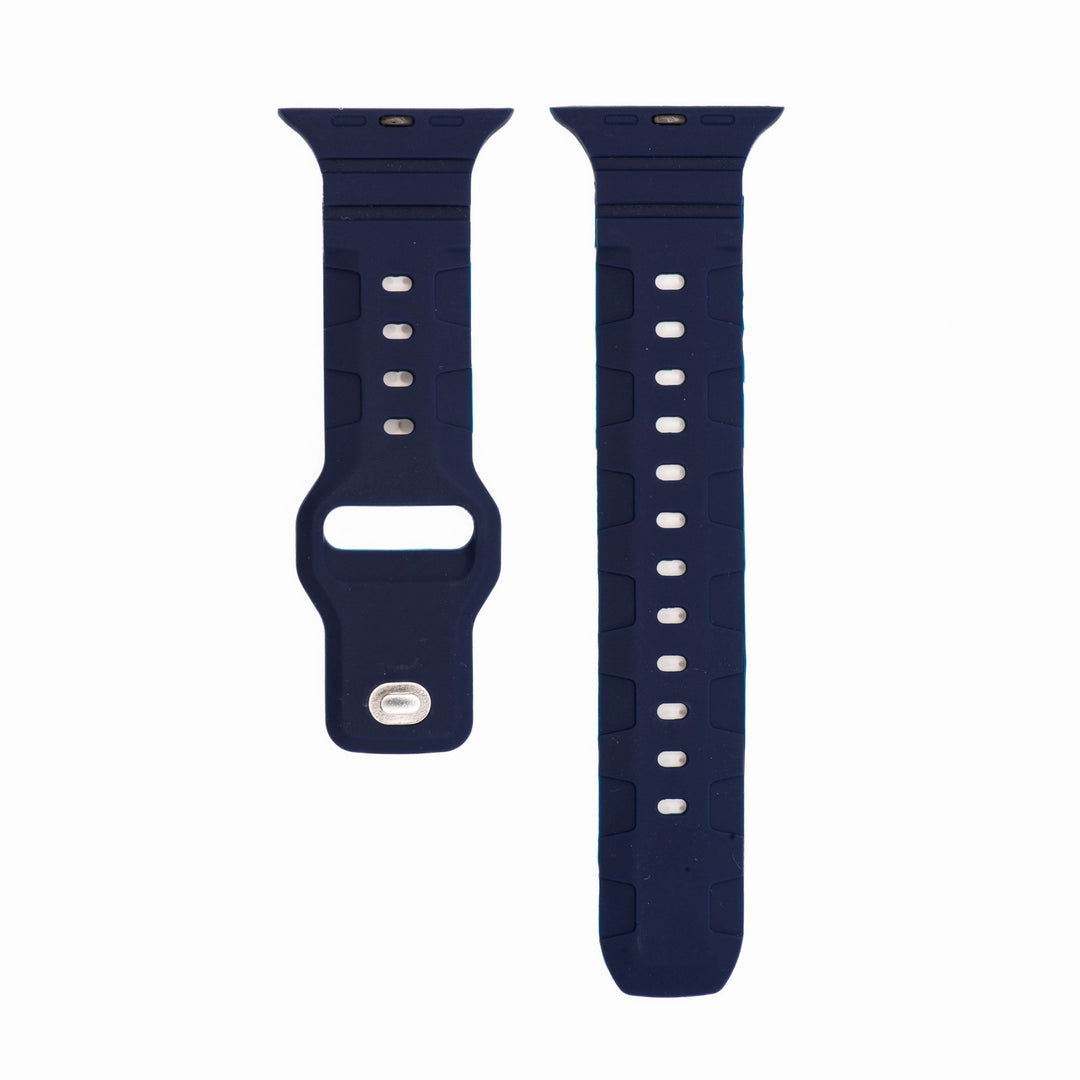 Silicone All - Terrain Band - For Apple Watch - Midnight Blue - BluShark Straps