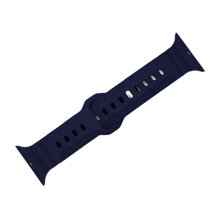 Silicone All - Terrain Band - For Apple Watch - Midnight Blue - BluShark Straps