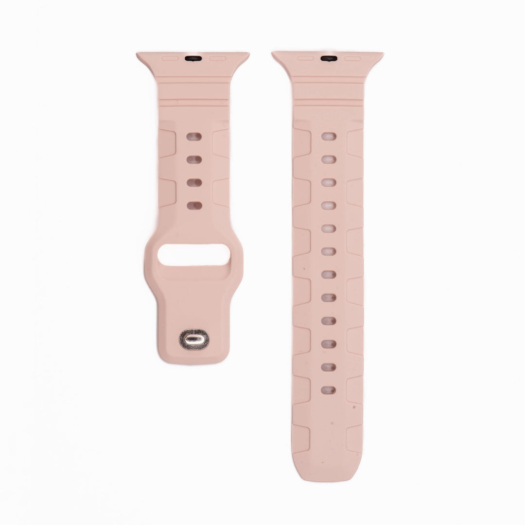 Silicone All - Terrain Band - For Apple Watch - Rose - BluShark Straps