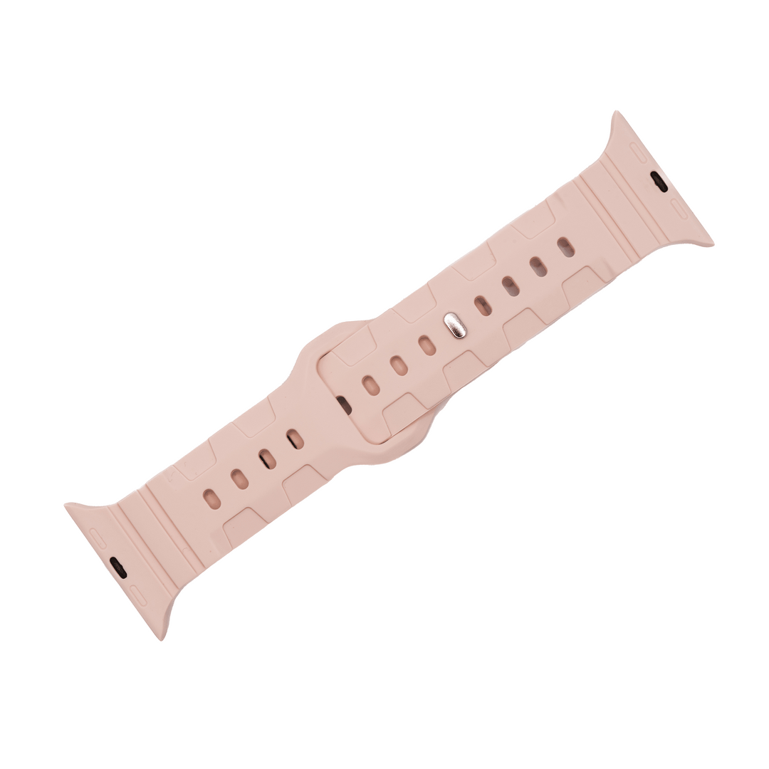 Silicone All - Terrain Band - For Apple Watch - Rose - BluShark Straps