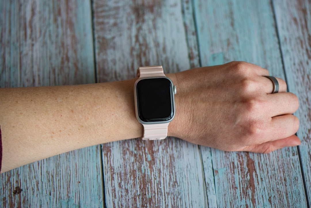 Silicone All - Terrain Band - For Apple Watch - Rose - BluShark Straps