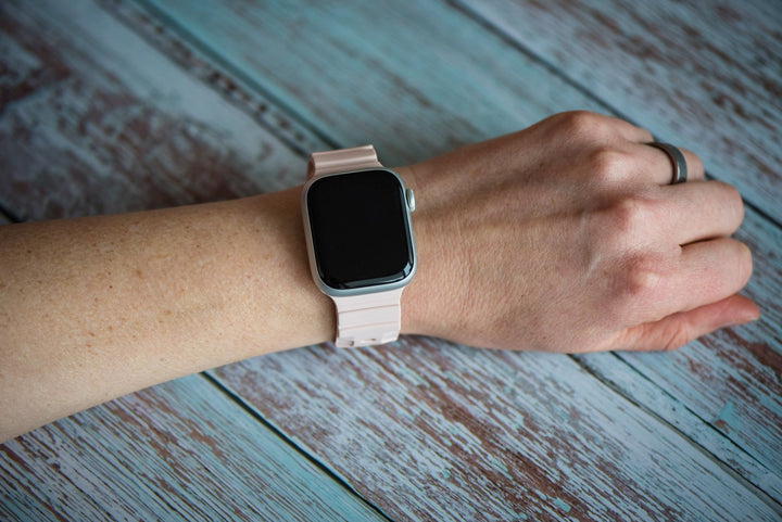 Silicone All - Terrain Band - For Apple Watch - Rose - BluShark Straps