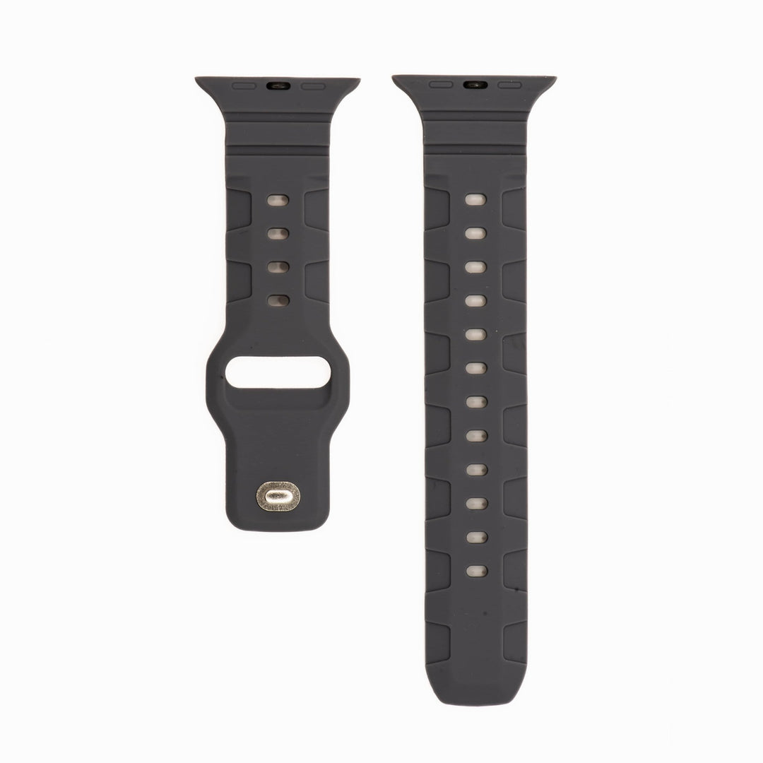 Silicone All - Terrain Band - For Apple Watch - Shadow - BluShark Straps