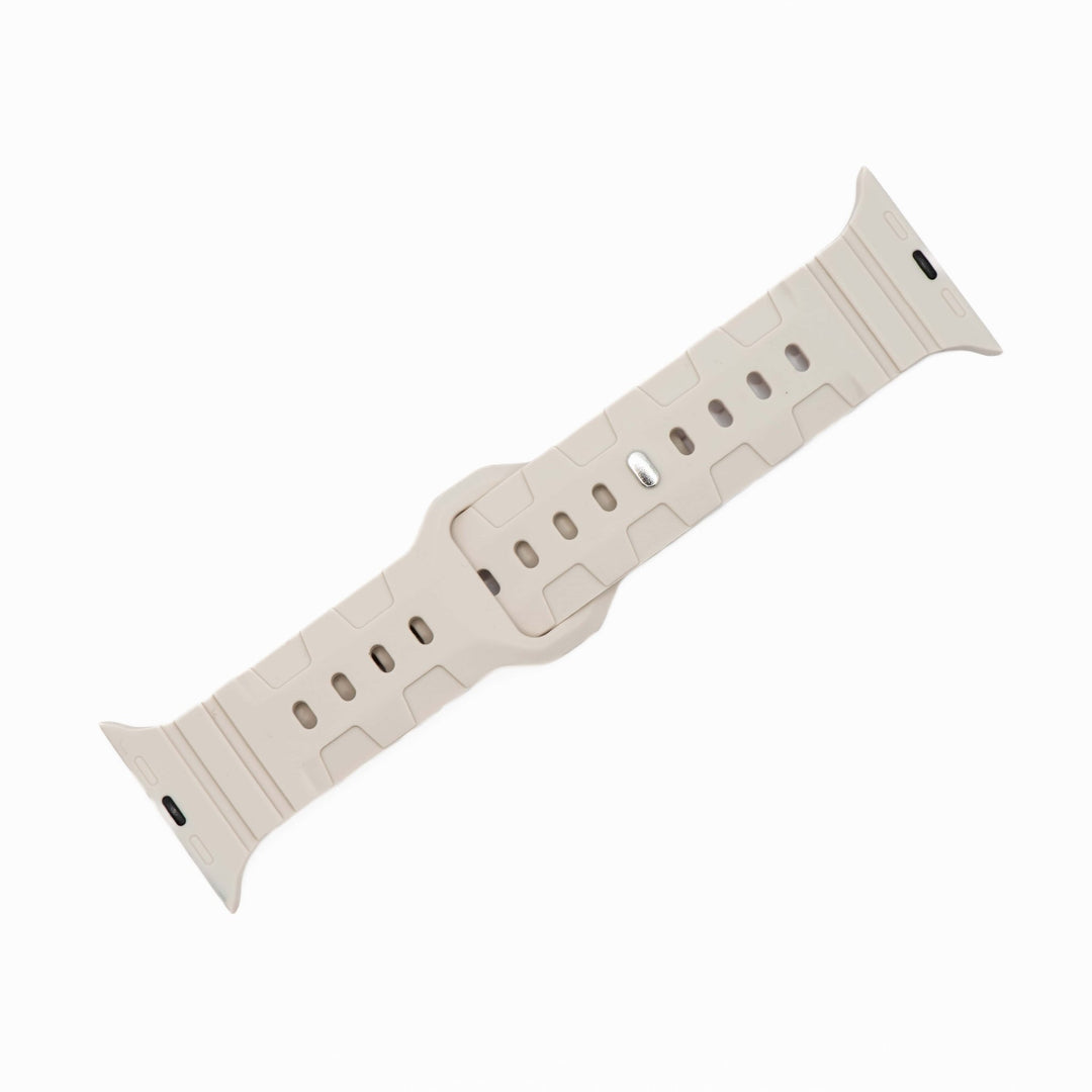 Silicone All - Terrain Band - For Apple Watch - Taupe - BluShark Straps