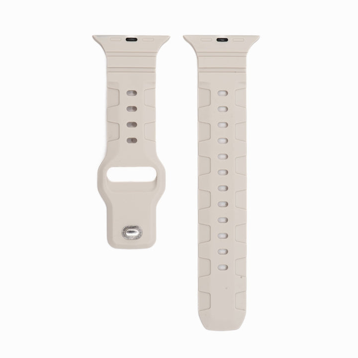 Silicone All - Terrain Band - For Apple Watch - Taupe - BluShark Straps