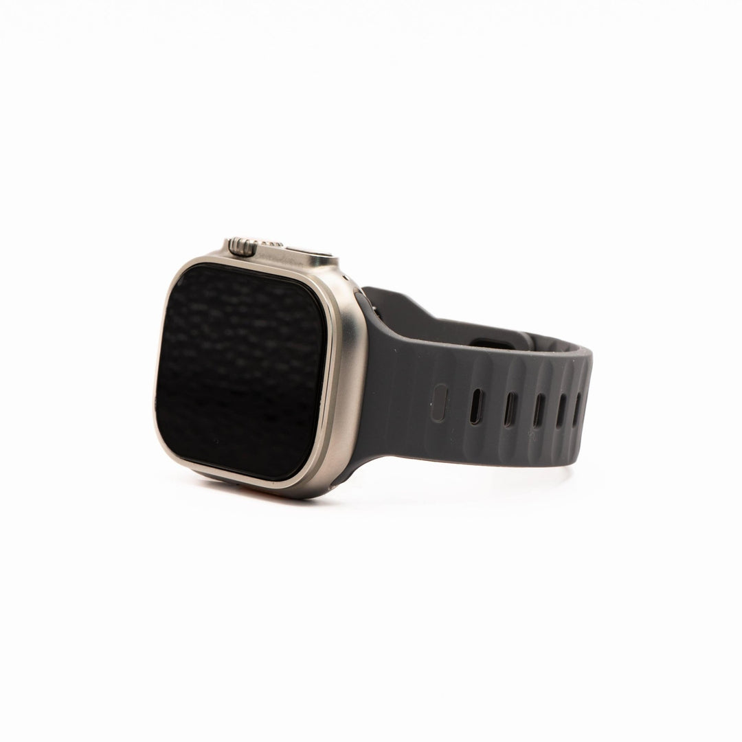 Silicone Groove Band - For Apple Watch - Gray - BluShark Straps