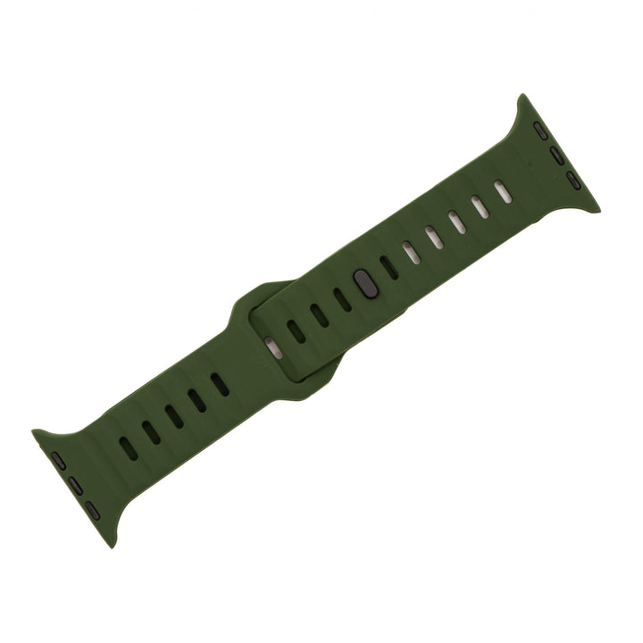 Silicone Groove Band - For Apple Watch - Green - BluShark Straps
