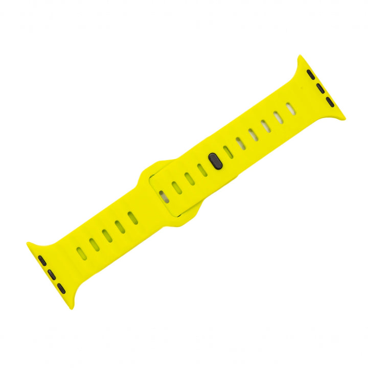 Silicone Groove Band - For Apple Watch - Lime - BluShark Straps