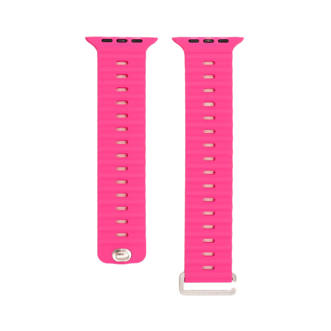 Silicone Oceanica Band - For Apple Watch - BMR Pink - BluShark Straps