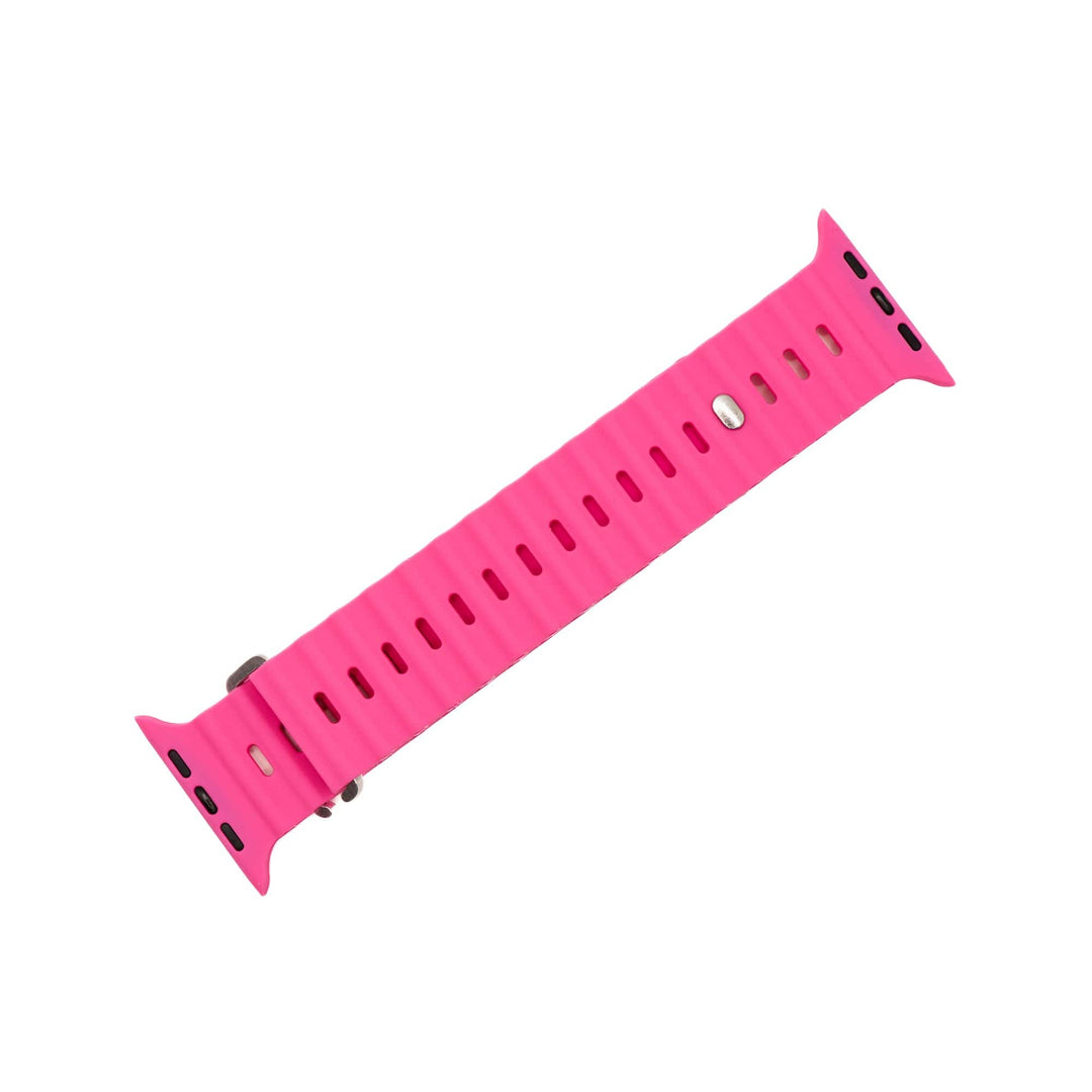 Silicone Oceanica Band - For Apple Watch - BMR Pink - BluShark Straps
