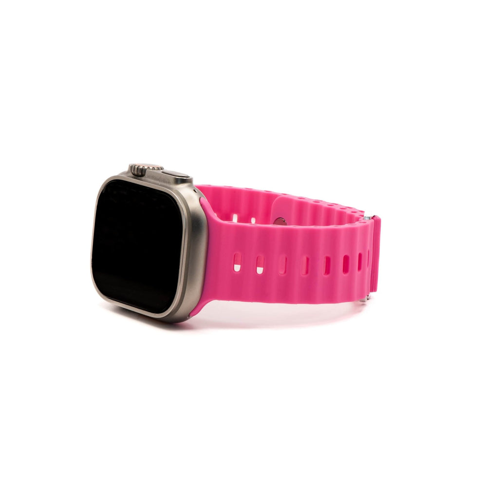 Silicone Oceanica Band - For Apple Watch - BMR Pink - BluShark Straps