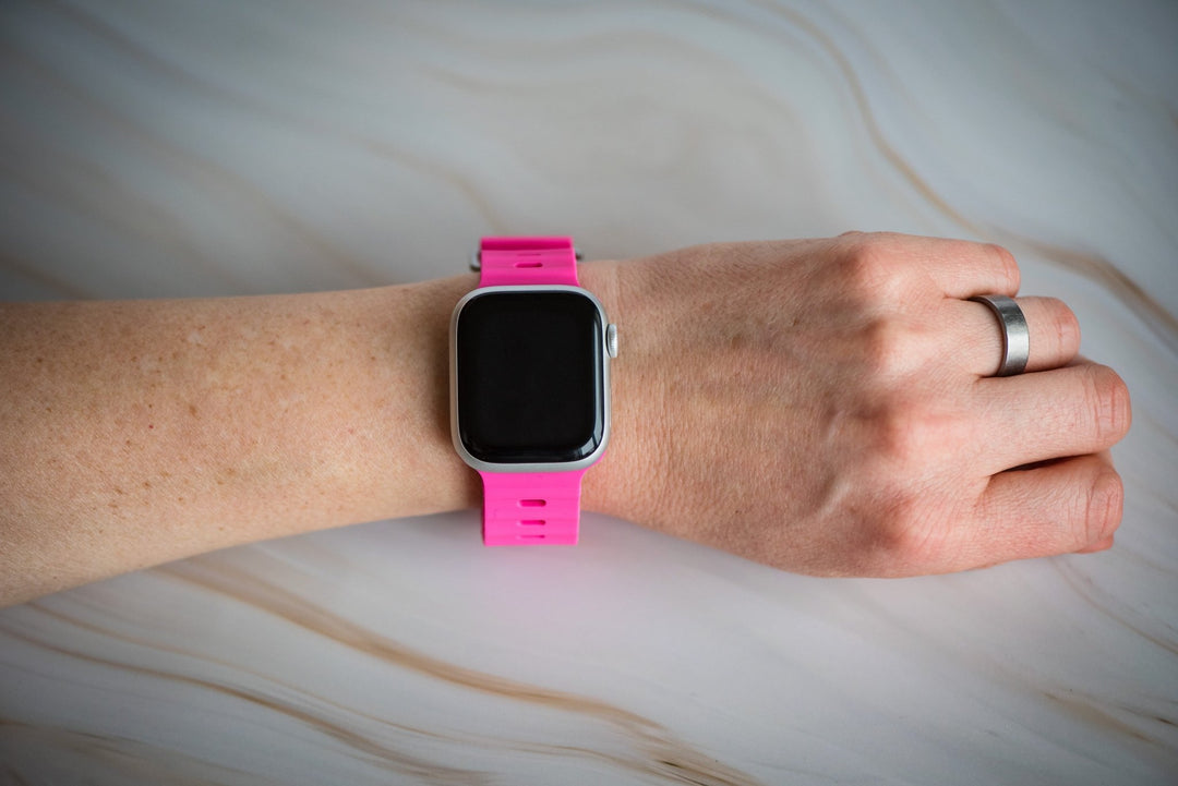 Silicone Oceanica Band - For Apple Watch - BMR Pink - BluShark Straps