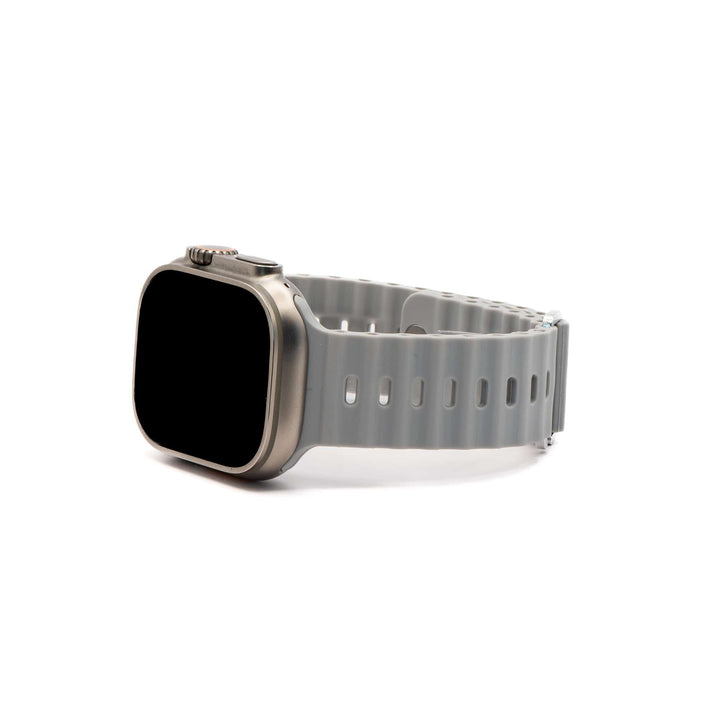 Silicone Oceanica Band - For Apple Watch - Gray - BluShark Straps
