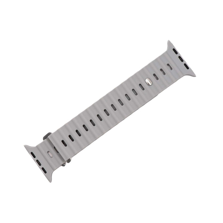 Silicone Oceanica Band - For Apple Watch - Gray - BluShark Straps
