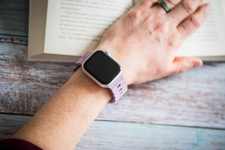 Silicone Oceanica Band - For Apple Watch - Lilac - BluShark Straps