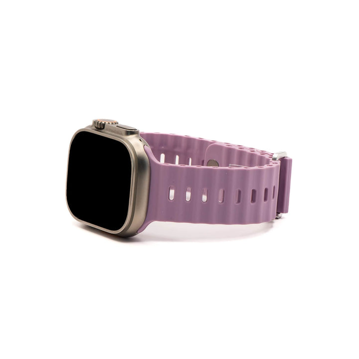 Silicone Oceanica Band - For Apple Watch - Lilac - BluShark Straps
